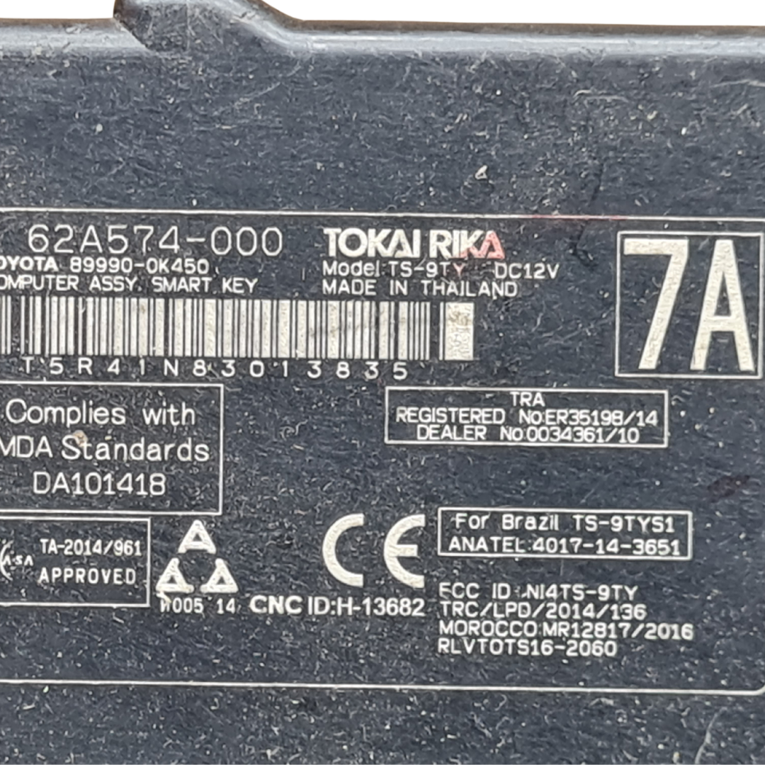 Módulo Ignição Imobilizador SW4 2.8 2016 2020 89990-0k450 - Imagem 3