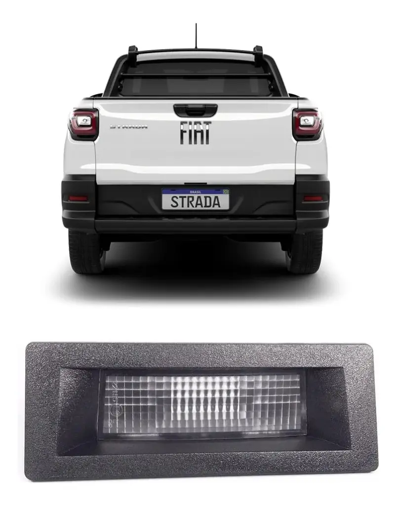Lanterna Luz Placa Traseira Fiat Strada 2020 2026 100258444